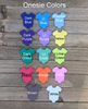 Plantable Seed Card favors for Baby Shower - Includes plantable onesie shape and Laurel Wreath design