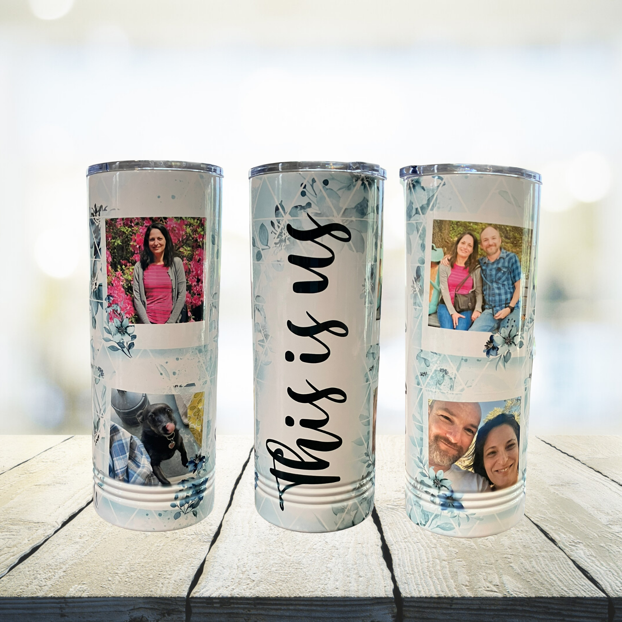 Bulk Custom Engraved Skinny Tumblers with Logo