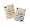 Burlap And Lace Sunflower Wedding Seed Packets