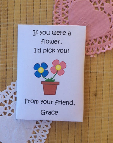 Valentines Day seed packets - Favor Universe